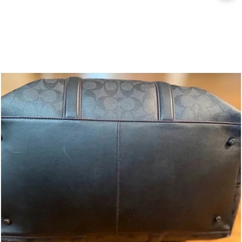 Coach Black Signature Duffel Bag - Picture 4 of 6